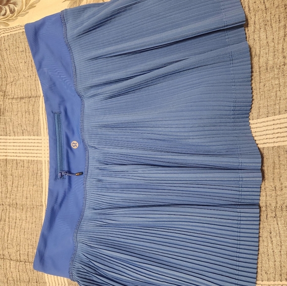 Lululemon Blue Pleated Women's Skirt - Picture 4 of 7